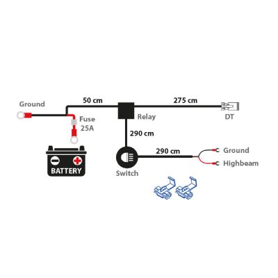 Auxiliary Lights Connection Kit DT2
