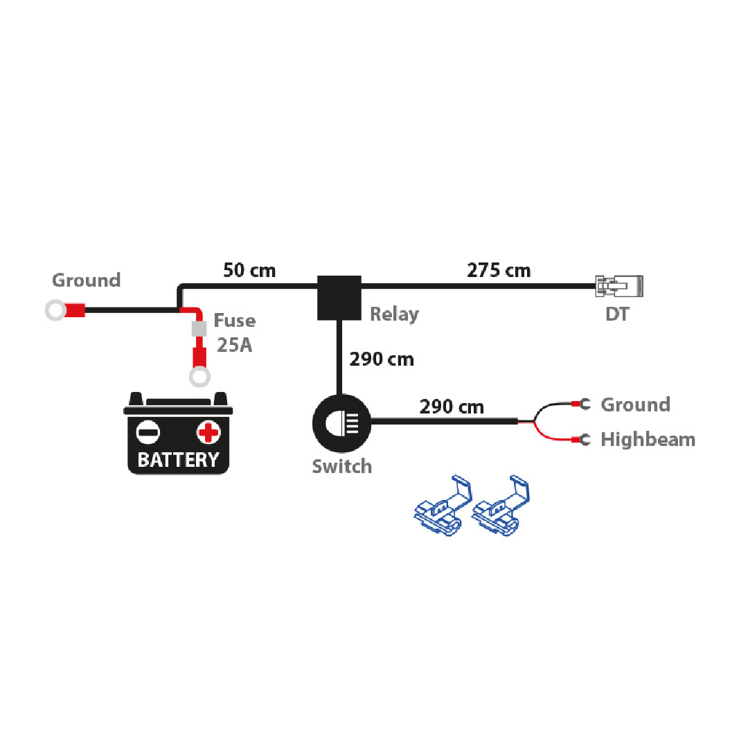 Auxiliary Lights Connection Kit DT2