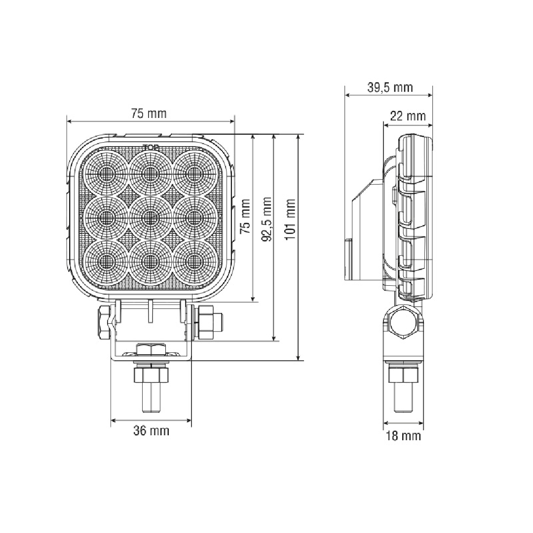 LED Darba lukturis Bullpro PROLINE 18W - Image 2