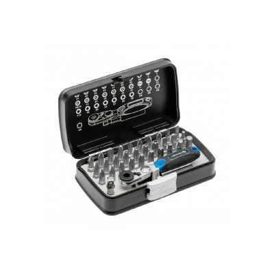 Skrūvgriežu uzgaļu komplekts ar mini sprūdrata atslēgu Högert Technik 33 gab.