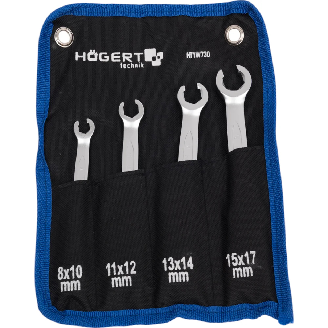 Uzgriežņu atslēgu komplekts bremžu cauruļvadiem Högert Technik 4 gab.