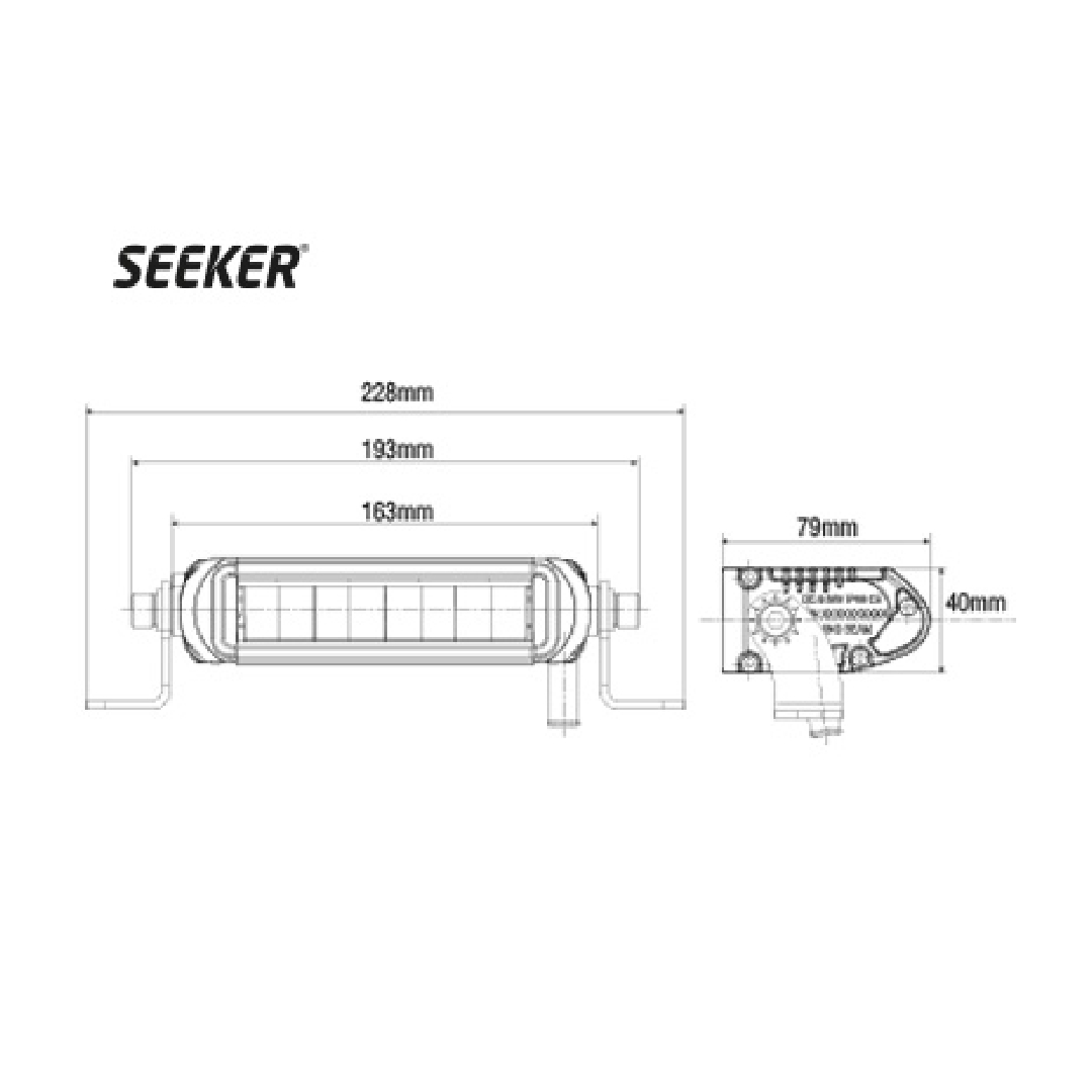LED Tālās gaismas Papildlukturis SEEKER Ultima 10 - Image 2